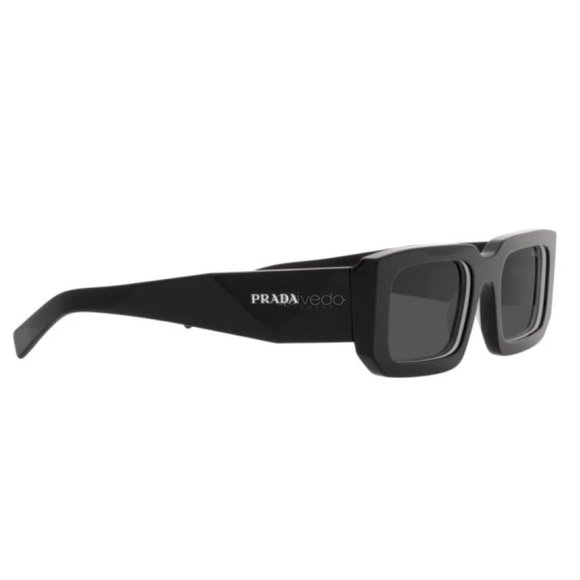 NEW PRADA UNISEX SPR 06Y BLACK SUNGLASSES PRADA PR06YS 09Q5S0 PRADA  PR06YSF - Picture 4 of 5